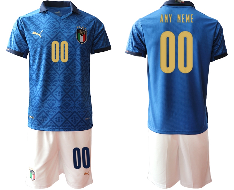 Cheap Men 2021 European Cup Italy blue Soccer Jersey